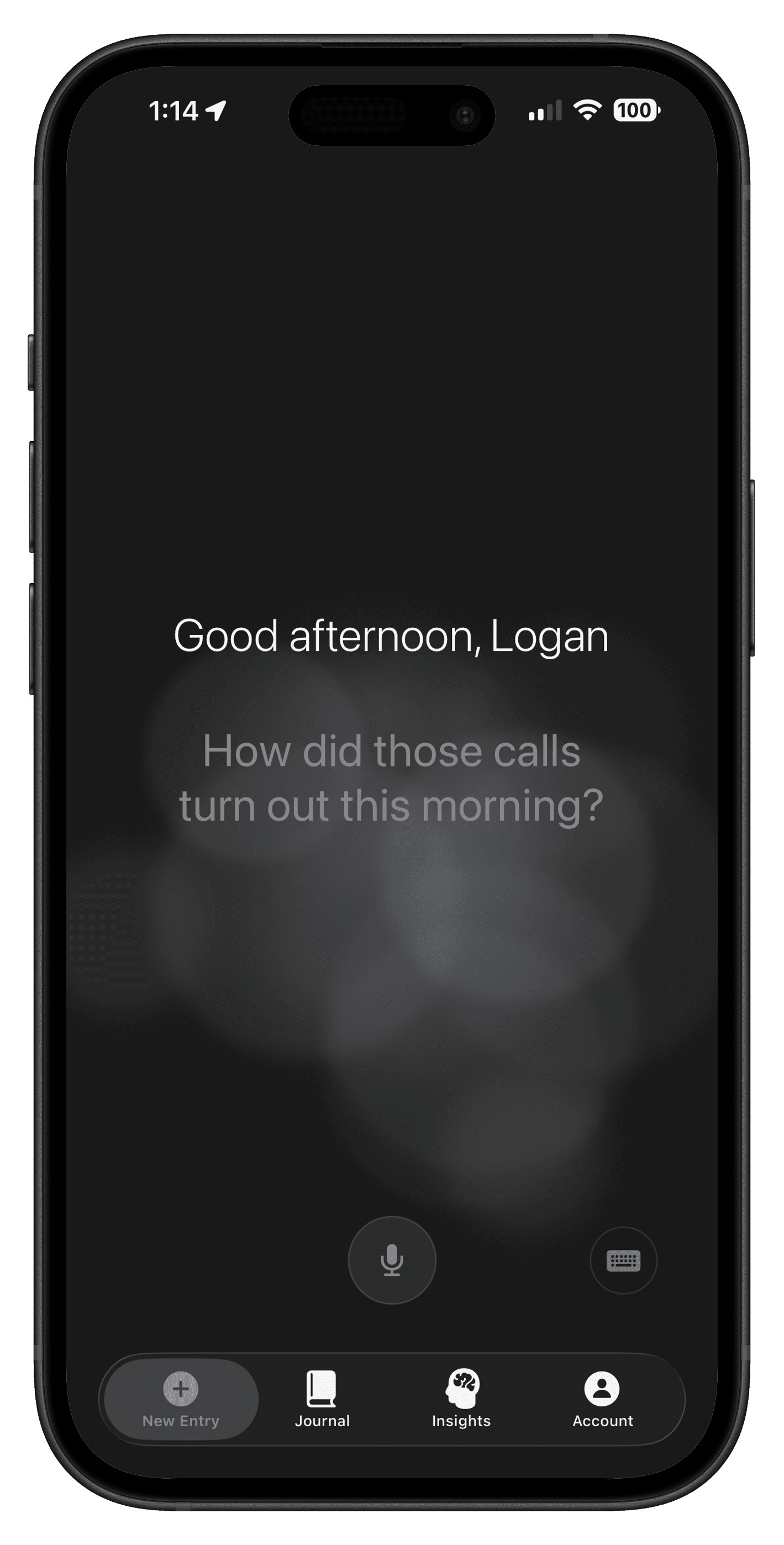 Vox app insights view